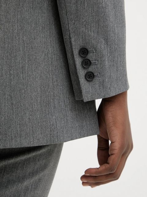 AllSaints marynarka ASTRA kolor szary jednorzędowa gładka W038QD