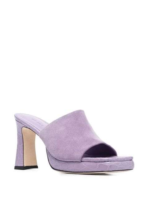 BY FAR 90mm suede sandals - Purple - zdjęcie produktu nr 2