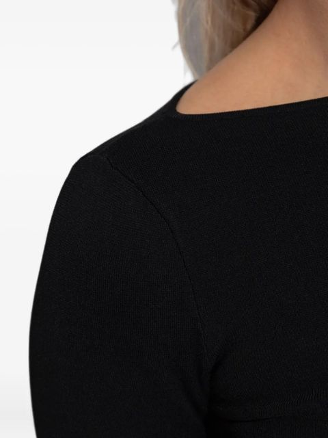 ENTIRE STUDIOS long-sleeve midi dress - Black