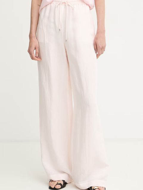 BOSS spodnie damskie z dodatkiem lnu Tavati2_TI - zdjęcie produktu nr 1