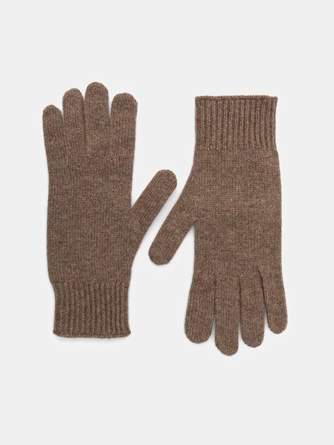 Weekend Max Mara rękawiczki kaszmirowe LEA damskie kolor brązowy 2525566015600 - zdjęcie produktu nr 1