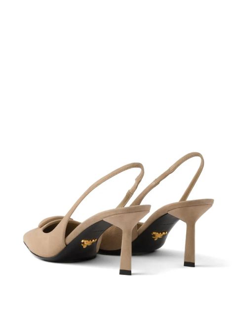 Prada suede slingback pumps - Neutrals