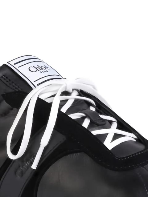Chloé Kick logo-patch sneakers - Black - zdjęcie produktu nr 2