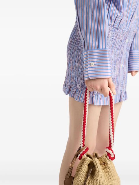 Prada striped cotton shirt - Blue