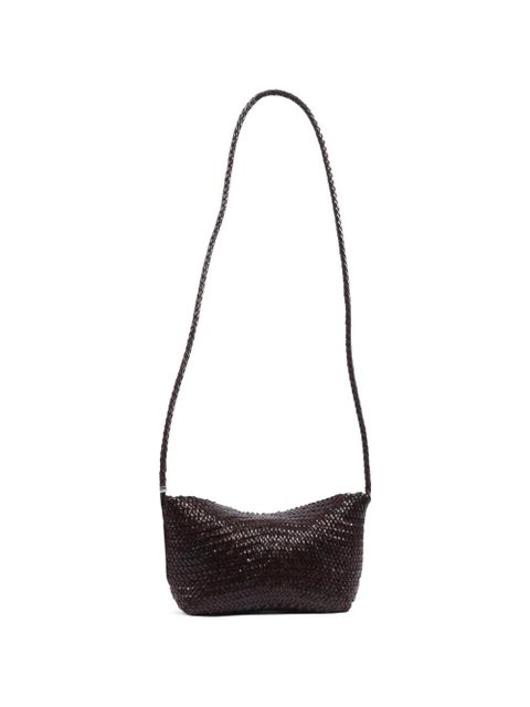 DRAGON DIFFUSION Corsina diagonal weave shoulder bag - Brown - zdjęcie produktu nr 2
