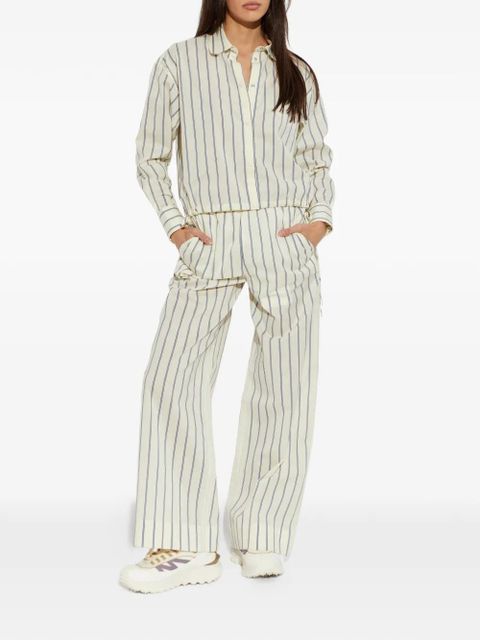 Moncler striped wide-leg trousers - Neutrals - zdjęcie produktu nr 2