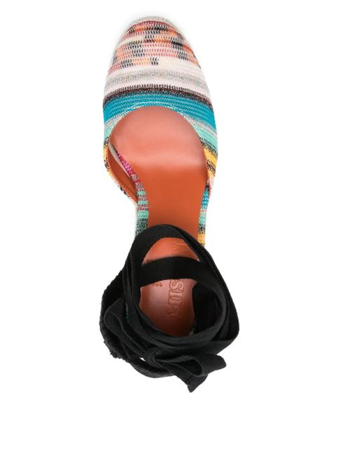Missoni 90mm striped espadrilles - Neutrals