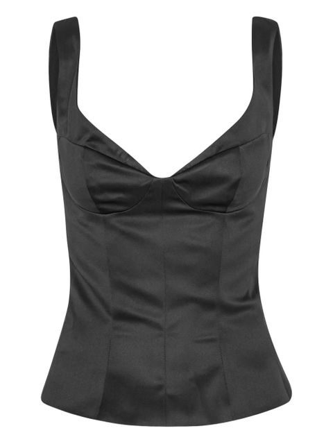 ROTATE BIRGER CHRISTENSEN sleeveless top - Black - zdjęcie produktu nr 1
