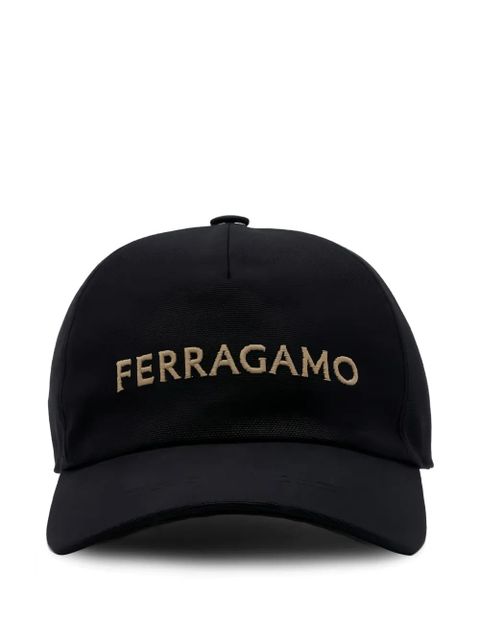 Ferragamo logo-embroidered baseball cap - Black - zdjęcie produktu nr 1