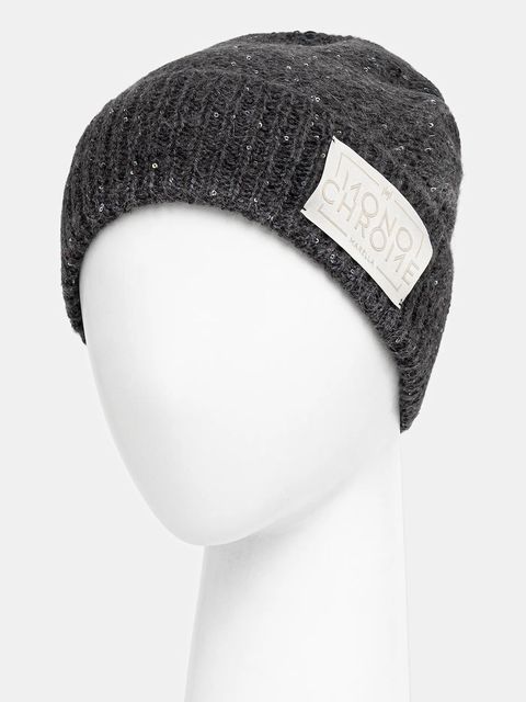 Marella czapka z wełną kolor szary 2523576027200 - zdjęcie produktu nr 2