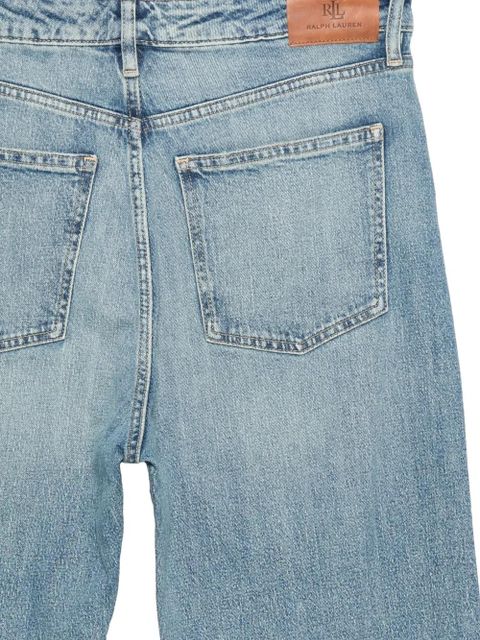 Lauren Ralph Lauren logo-patch faded jeans - Blue
