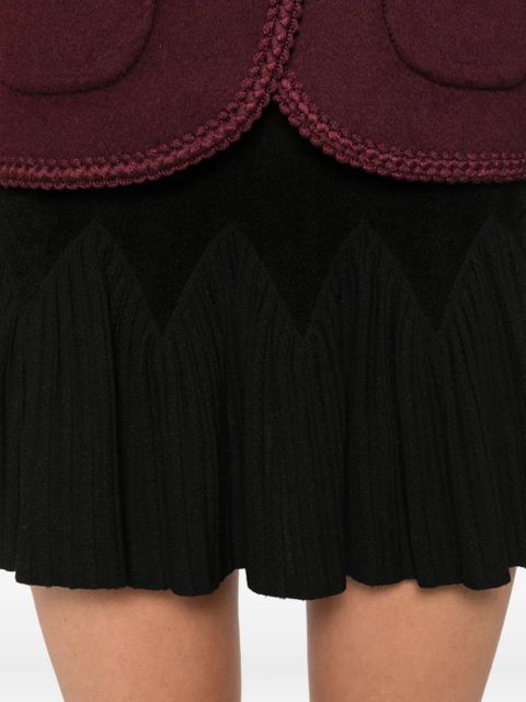 SANDRO pleated skirt - Black