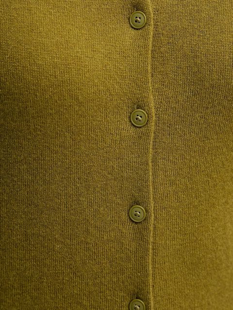 United Colors of Benetton kardigan z dodatkiem wełny damski kolor zielony lekki 102HD502B