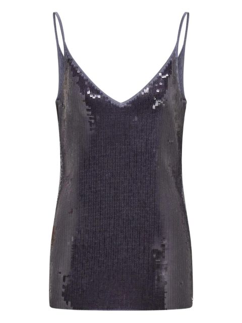 Ferragamo sequin-embellished tank top - Grey - zdjęcie produktu nr 1