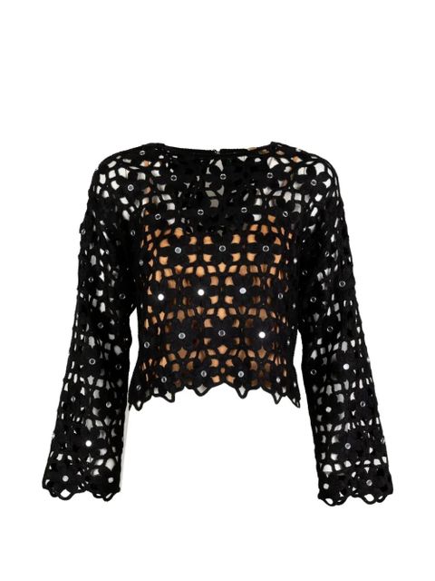 Michael Kors openwork sweater - Black - zdjęcie produktu nr 2