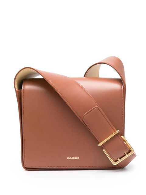 Jil Sander medium leather shoulder bag - Brown - zdjęcie produktu nr 1