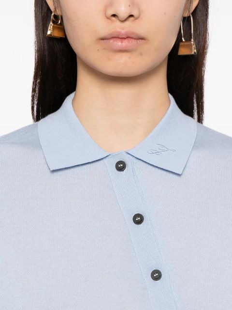 Jacquemus polo-neck bodysuit - Blue