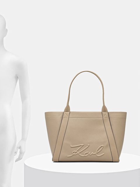 Karl Lagerfeld torebka K/VILLE kolor beżowy B1W30066