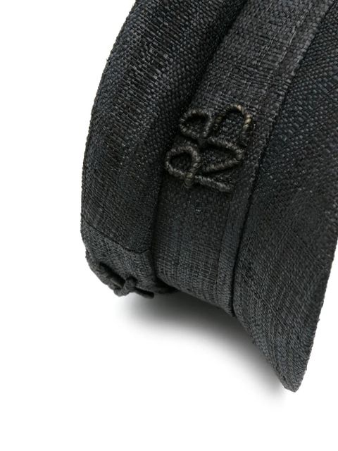 Ruslan Baginskiy Straw baker boy hat - Black - zdjęcie produktu nr 2