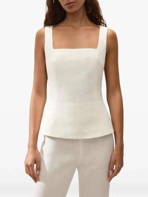 Faithfull the Brand Mina square-neck top - White - zdjęcie produktu nr 1