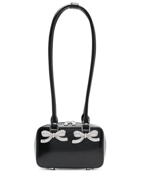 Self-Portrait leather shoulder bag - Black - zdjęcie produktu nr 1