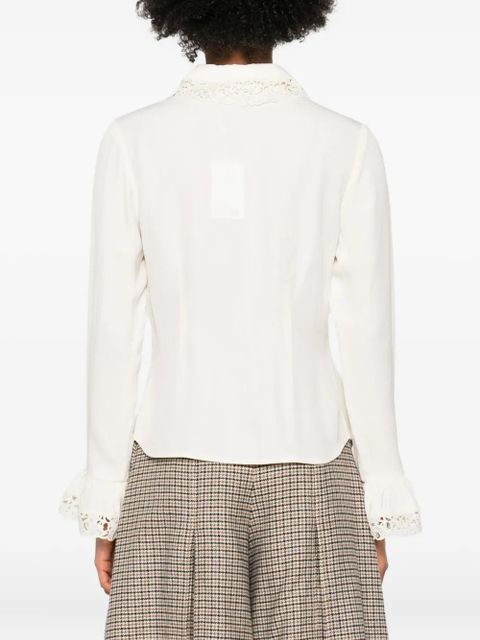 ZIMMERMANN lace-trimmed blouse - Neutrals