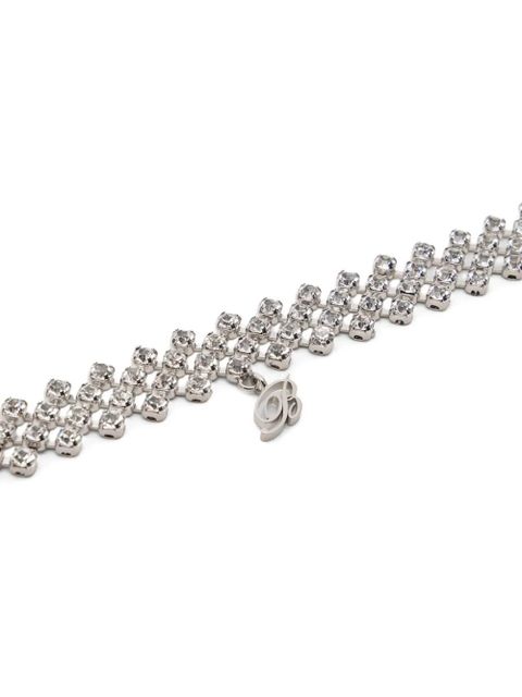 Blumarine logo-pendant choker necklace - Silver - zdjęcie produktu nr 2