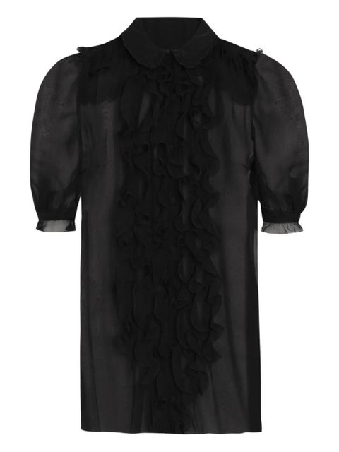 Dolce & Gabbana ruffled collared blouse - Black - zdjęcie produktu nr 1