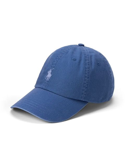 Polo Ralph Lauren czapka z daszkiem bawełniana kolor niebieski gładka 710667709 - zdjęcie produktu nr 1