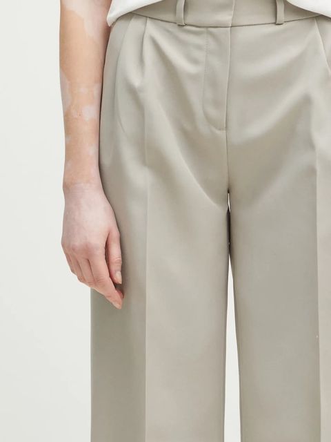 Coperni spodnie Wide Leg Tailored damskie kolor beżowy szerokie high waist COPP90F3004