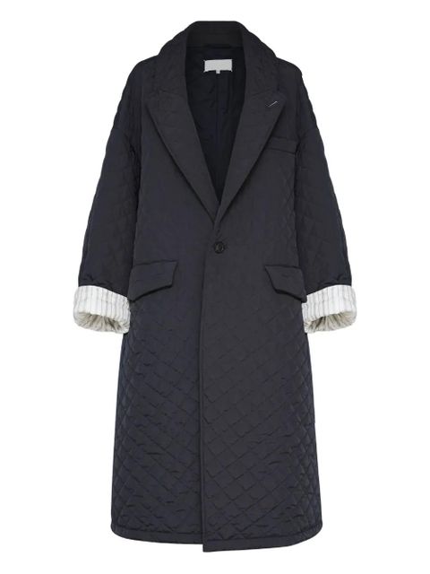 Maison Margiela quilted single-breasted coat - Black - zdjęcie produktu nr 1