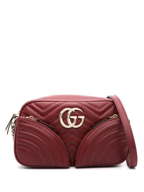 Gucci small GG Marmont shoulder bag - Red - zdjęcie produktu nr 1
