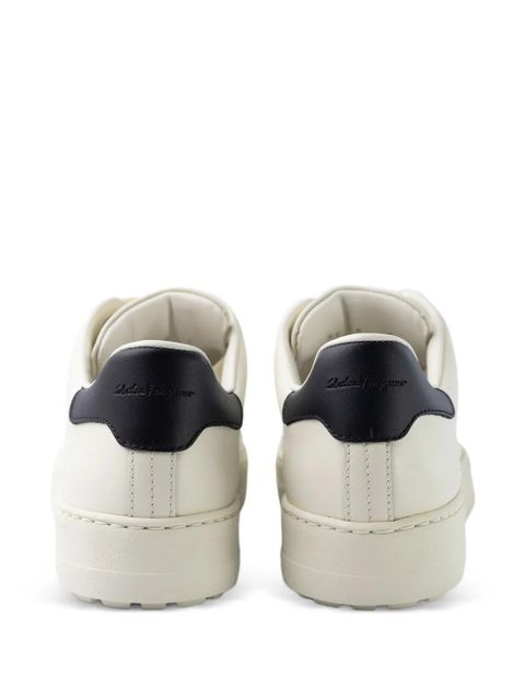 Ferragamo Perforated Heel Sneaker - White