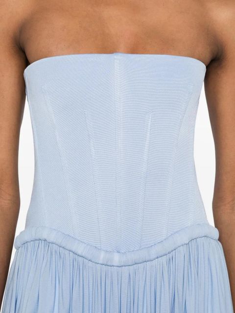 Simkhai Adalys pleated maxi dress - Blue