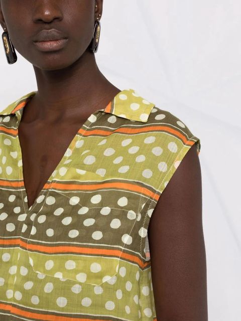 Marni polka-dot print blouse - Green