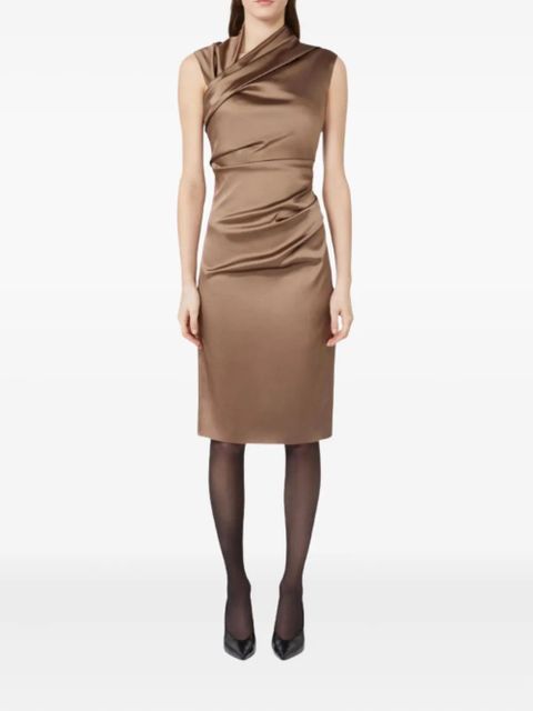 Max Mara Cantico draped midi dress - Brown - zdjęcie produktu nr 2