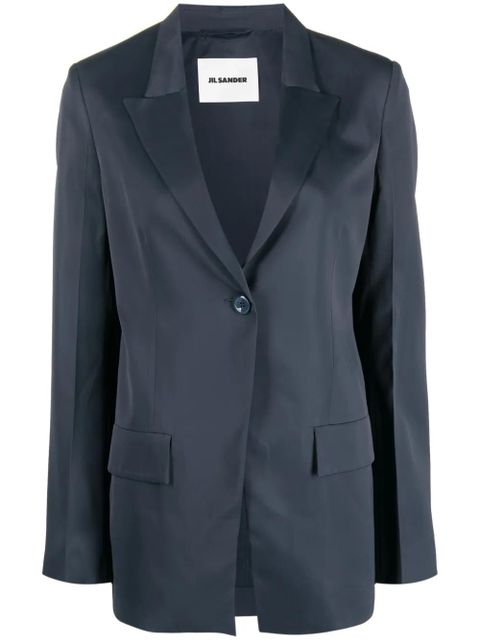 Jil Sander single-breasted blazer - Blue - zdjęcie produktu nr 1