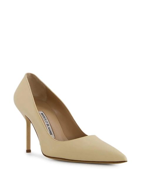 Manolo Blahnik 105mm leather pumps - Neutrals
