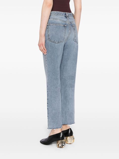 TOTEME whiskering-effect straight-leg jeans - Blue