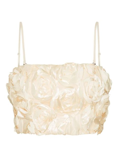 ROTATE BIRGER CHRISTENSEN rose-embellished tank top - Neutrals - zdjęcie produktu nr 1