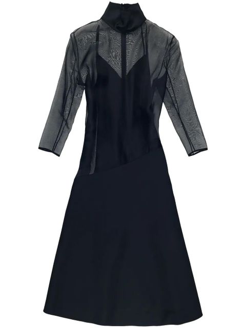 KHAITE Bellamy silk midi dress - Black - zdjęcie produktu nr 1