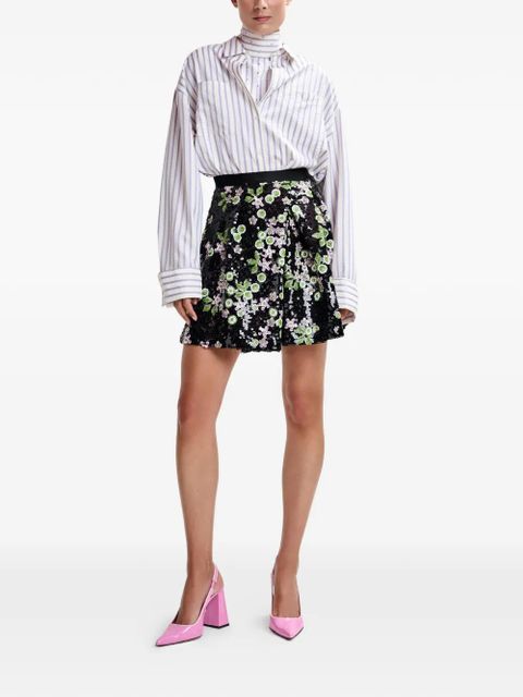 Essentiel Antwerp sequin floral skirt - Black - zdjęcie produktu nr 2