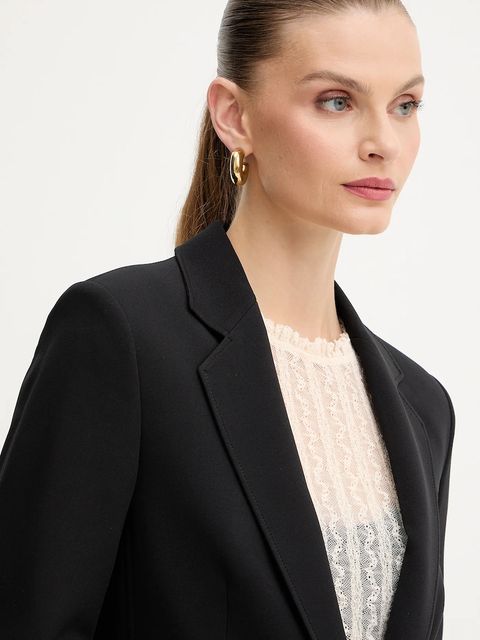 BOSS Orange marynarka kolor czarny jednorzędowa gładka 50549396 - zdjęcie produktu nr 2