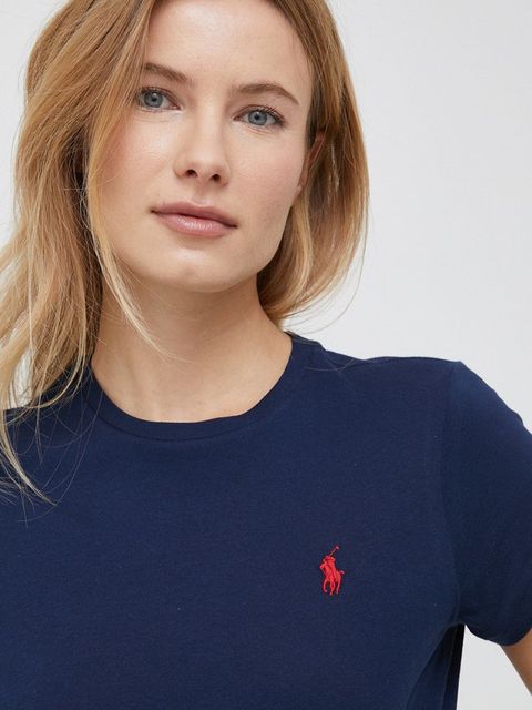 Polo Ralph Lauren t-shirt bawełniany kolor granatowy 211898698 - zdjęcie produktu nr 2