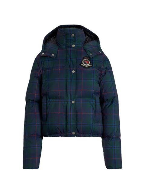 Lauren Ralph Lauren logo-patch puffer jacket - Green - zdjęcie produktu nr 1