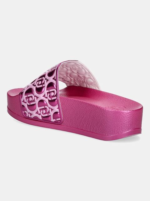 Liu Jo klapki MYKONOS 01 damskie kolor różowy na platformie BA5097EX252S3713 - zdjęcie produktu nr 2