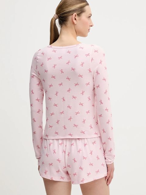 Hollister Co. piżama damska kolor różowy KI346-5099-629 - zdjęcie produktu nr 2