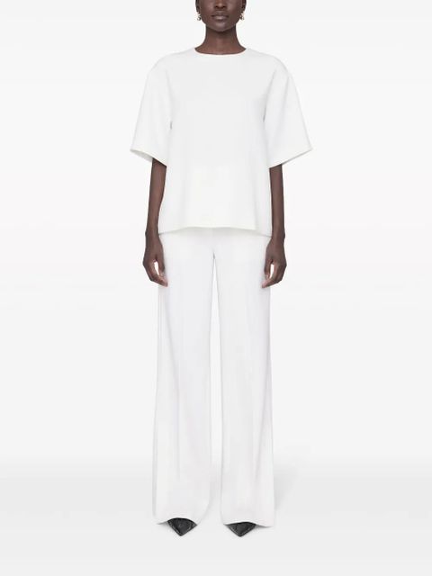 ANINE BING Maddie crepe T-shirt - White - zdjęcie produktu nr 2