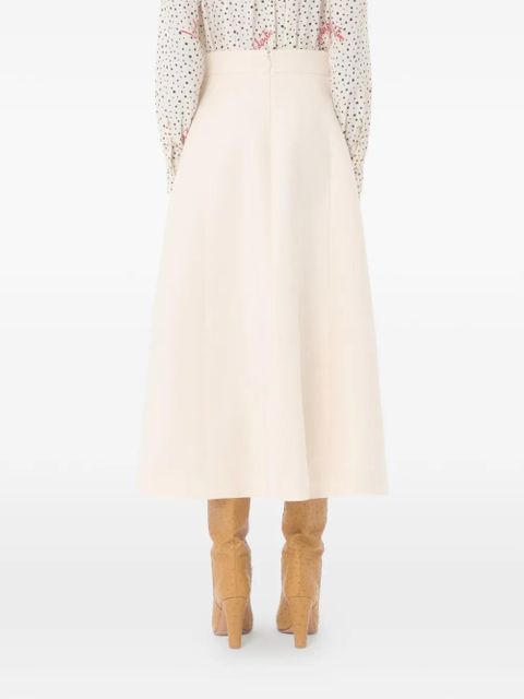 Valentino Garavani crepe couture midi skirt - Neutrals