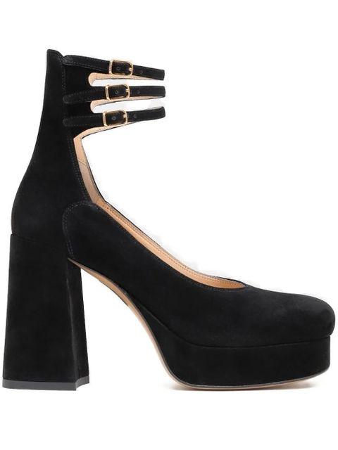 Chloé triple-buckle platform pumps - Black - zdjęcie produktu nr 1